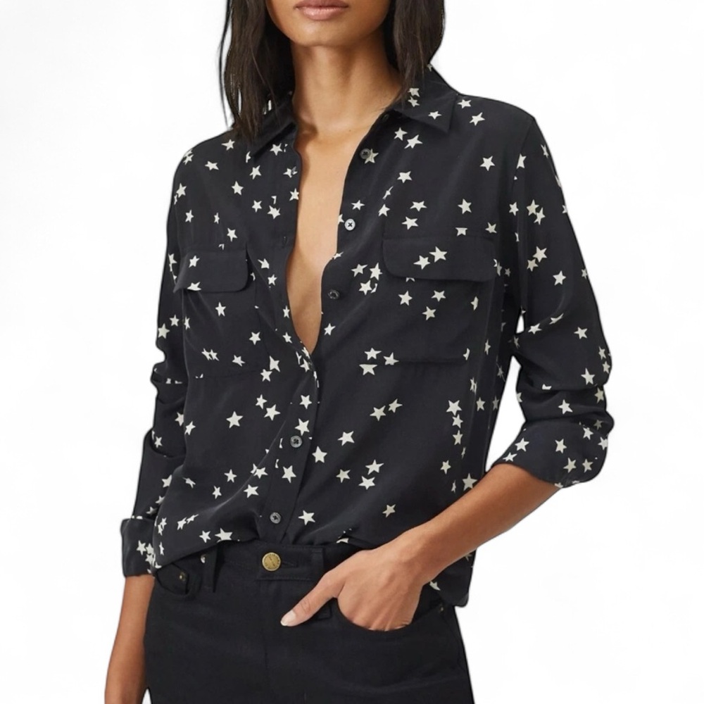 'Equipment ‘Starry Night' Silk Shirt - Picture 10 of 13